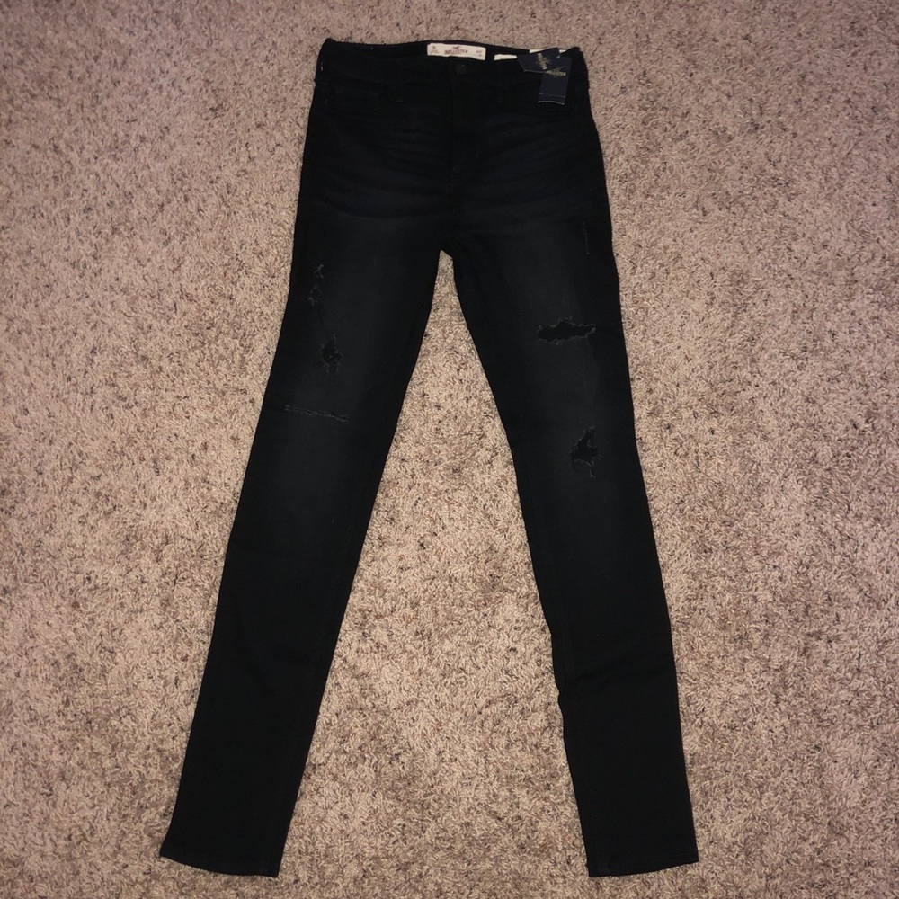 Hollister Black High Rise Super Skinny Jeans NWT